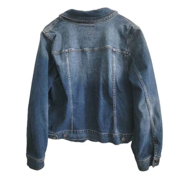 Torrid Denim Women's Trucker Denim Jean Jacket First at Fit Stretch Plus Size 3 - Picture 2 of 13